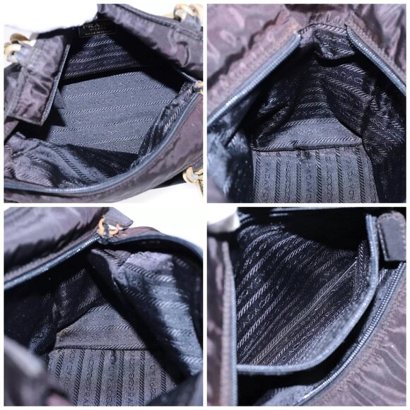 PRADA Hand Bag Nylon Black Auth - Picture 15 of 16